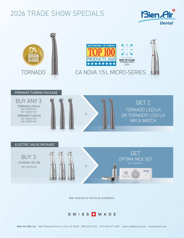 Bien-Air trade show specials flyer page