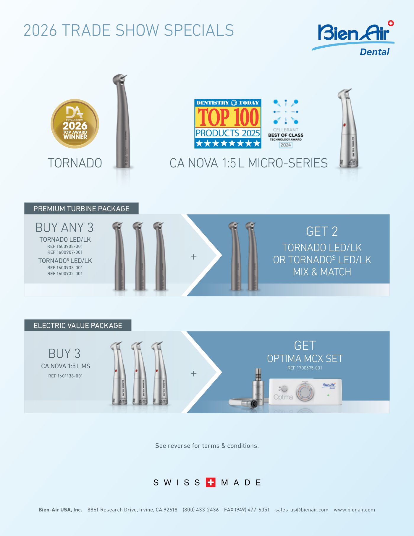 The Refresh — Trade show specials front
